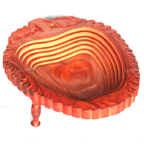Woodino Apple Folding Spring Dryfruit Sheesham (Size 12 inch) Tray