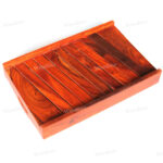 Woodino Modern Strip Design Sheesham Tray (Size- 13x9 inch)