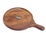 Woodino Round Pizza Tray II Sheesham Wood II Pizza Platter II 1O Inch Round