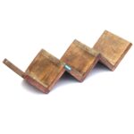 Woodino Wall Shelf II Mango wood W-shaped Shelf