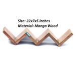 Woodino Wall Shelf II Mango wood W-shaped Shelf