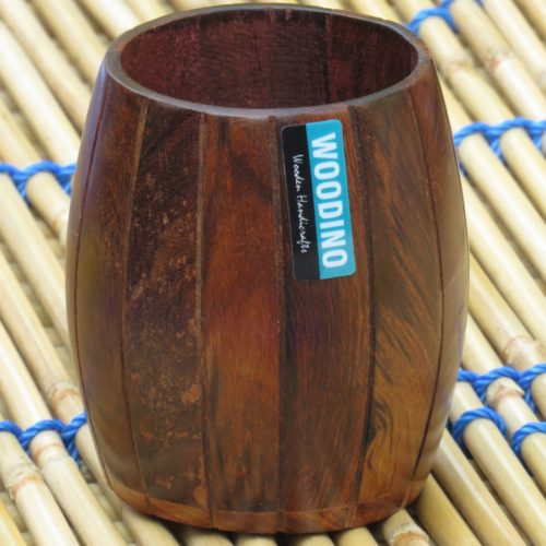 Woodino Pen Jar - Sheesham Wood Spoon Holder - Table Décor Jar