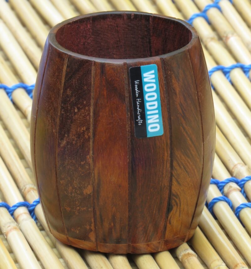 Woodino Pen Jar - Sheesham Wood Spoon Holder - Table Décor Jar