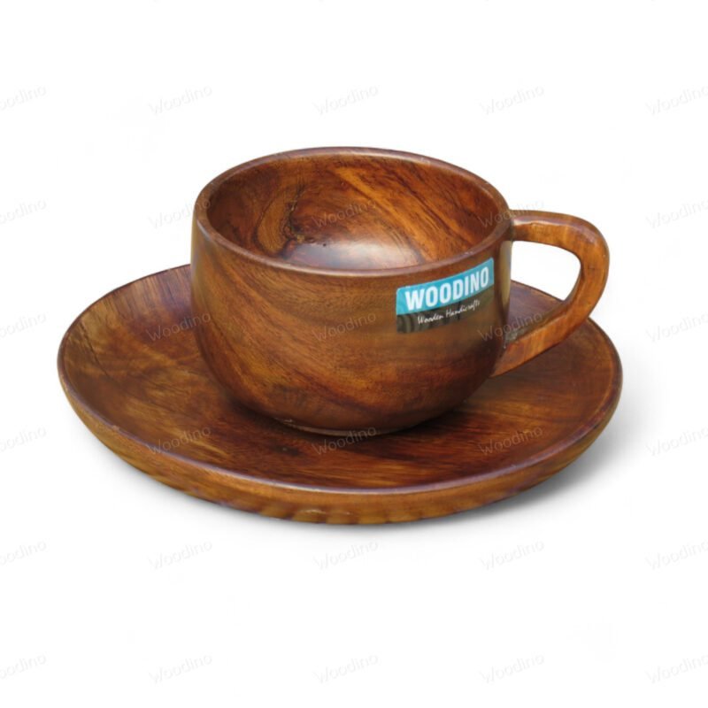 Woodino Sheesham Wood Wine Glass | Single Block Plain | No Joints | Handcrafted Natural Wooden Goblet