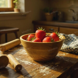 Handcrafted 10x5 Inch Mango Wood Bowl | Yellow Finish Salad & Fruit Serving Bowl