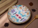 Woodino Mango Wood Salad Bowl with Inner Resin Art – Decorative Serving Bowl for Dry Items, Snacks, Fruits – Handcrafted with Epoxy Clear Layer (10x3 Inch)