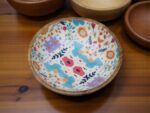 Woodino Mango Wood Salad Bowl with Inner Resin Art – Decorative Serving Bowl for Dry Items, Snacks, Fruits – Handcrafted with Epoxy Clear Layer (10x3 Inch)