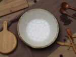 Woodino Mango Wood Salad Bowl with Inner Resin Art – Mother of Pearl Look – Decorative Serving Bowl for Dry Items, Snacks, Fruits – Handcrafted with Epoxy Clear Layer (9x3 Inch)