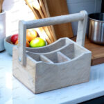 mango wood cutlery holder, wooden utensil stand, multipurpose wooden rack, spoon stand, napkin holder, cutlery organizer, wooden kitchen organizer, office table organizer, rustic cutlery rack, handcrafted utensil holder, mango wood decor, dining table organizer, pen and spoon holder