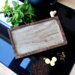 Mango Wood Platter Serving Tray – 15x9 Inch with Rustic Bakkal Chhal Finish