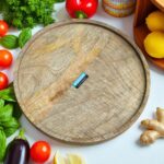 Woodino Round Mango Wood Tray | 11-Inch Wooden Serving & Decor Platter | Rustic Tray for Kitchen, Coffee Table & Home Decor
