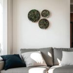 Woodino Premium Wooden Resin Art Wall Plates – Set of 3 | Decorative Vintage Collage Wall Hanging Plates