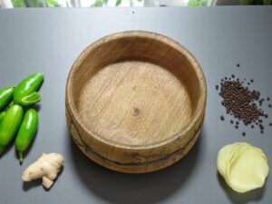 Round Mango Wood Bowl – 5x2 Inch Wooden Bowl for Candy, Fruits & Snacks