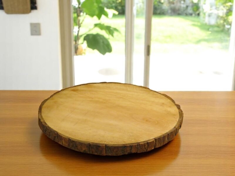 Woodino Woodino Mango Wood Round Chopping Board – Cutting & Serving Tray for Kitchen