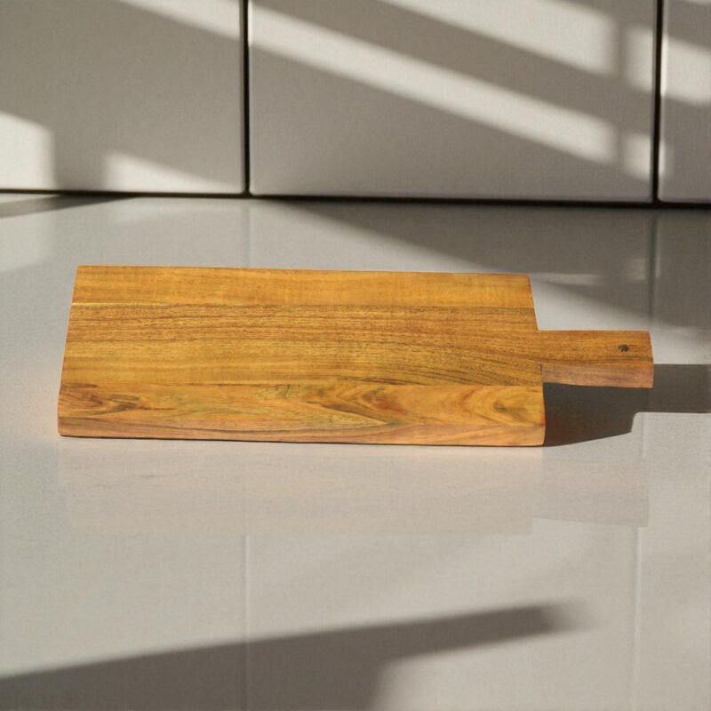 Woodino Wooden Chopping Board | Cutting & Serving Platter for Vegetables, Fruits & Cheese