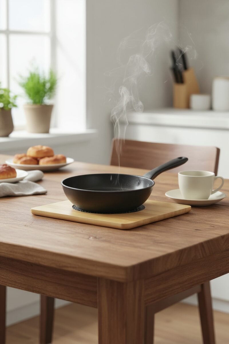 Woodino Woodino wooden Heat stand for Pan Pot Holder Detachable, Heat Resistant Hot Pans Non-Slip Pot Holders Placemat for Bowl Dishes Kitchen Cooking Dining & Fry Pan Stand . (Copy)