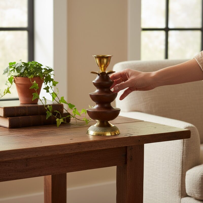 Woodino Sheesham Wood Agarbatti Holder – Dhoop & Incense Stick Stand Beautiful holder .