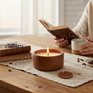 Woodino Sheesham Wood Wax Bowl (4x2 Inch)