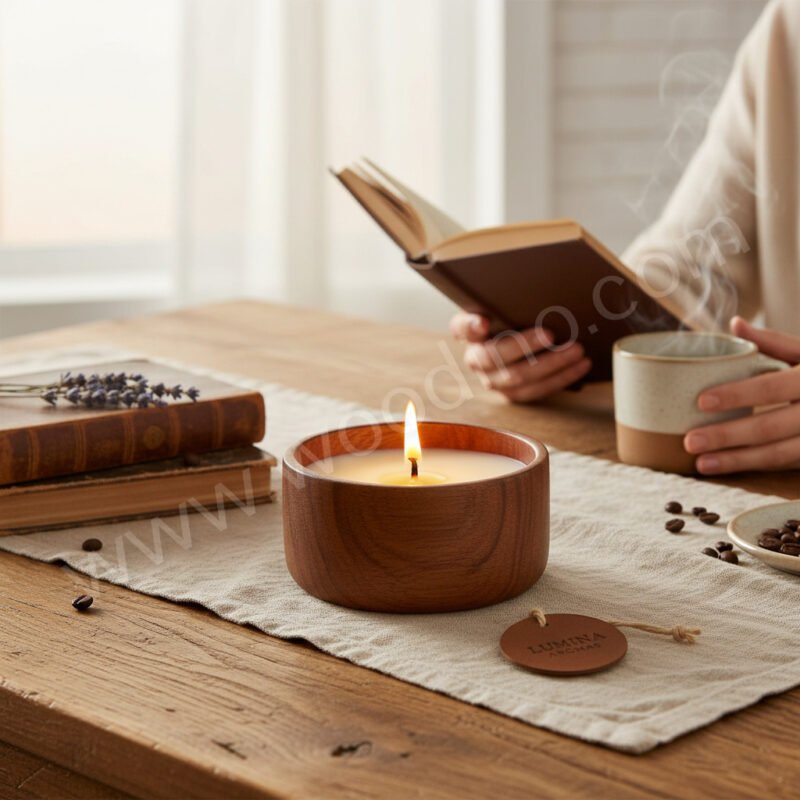 Woodino Woodino Sheesham Wood Wax Bowl (4x2 Inch)