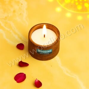 Woodino Sheesham Wood Wax Candle Holder (3x2 Inch)