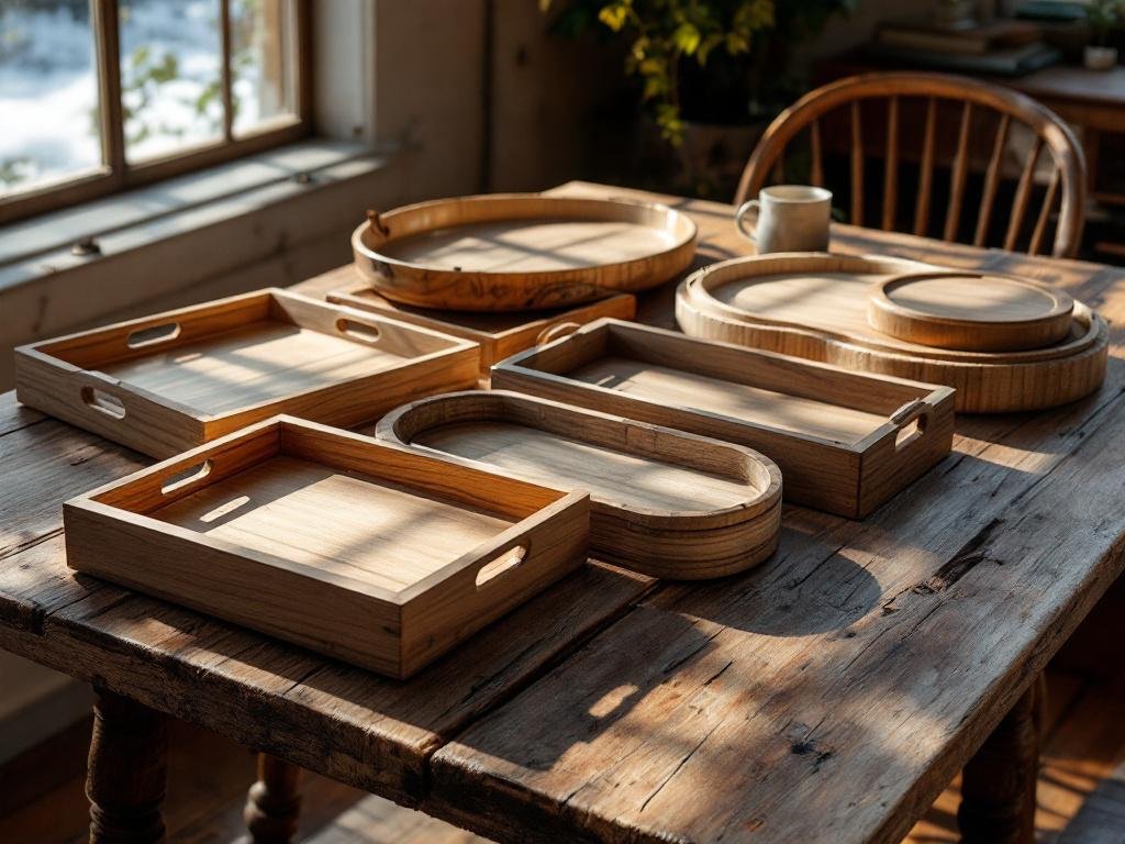 wooden trays woodino