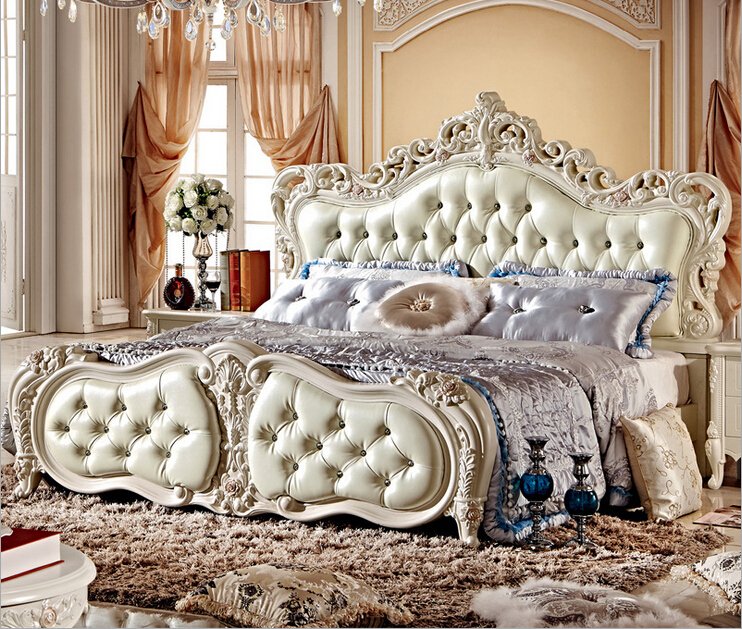 RWC-10033.jpg Woodino White Solid Teak Wood BED