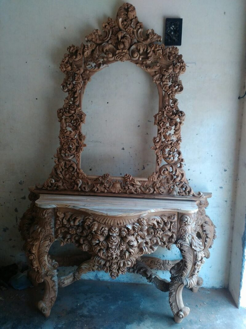 RWC-CST-10061.jpg Woodino Antique Style Heavy Carved Console Table RWC CST 10061